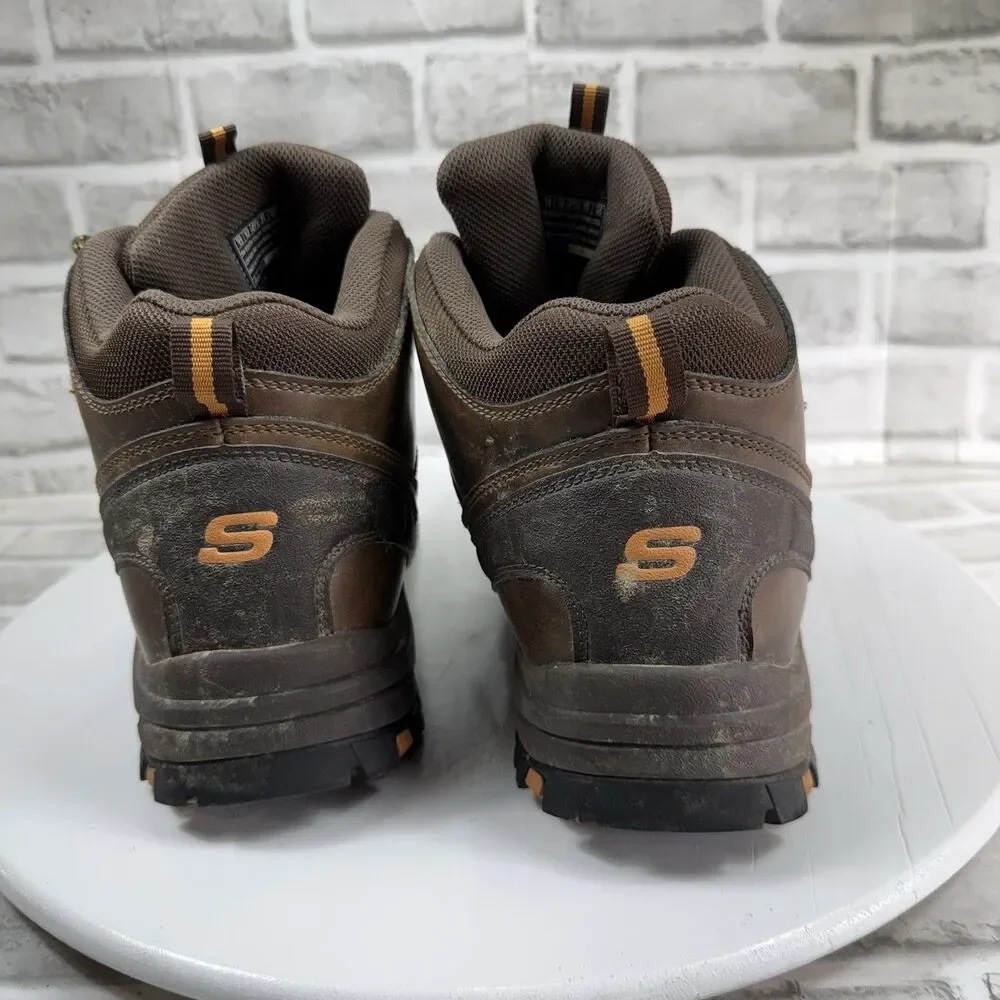 Skechers Relment Traven Men's Size 13 Brown Waterproof Hiking Boots 65529
